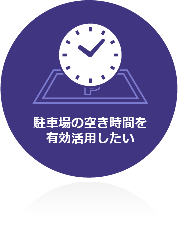 駐車場の空き時間を有効活用したい