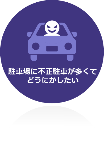 駐車場に不正駐車が多くてどうにかしたい